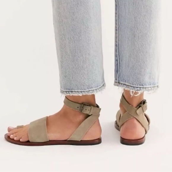 Free People Torrance Anklet Suede Wrap Sandal Size EU 39 - Picture 2 of 15